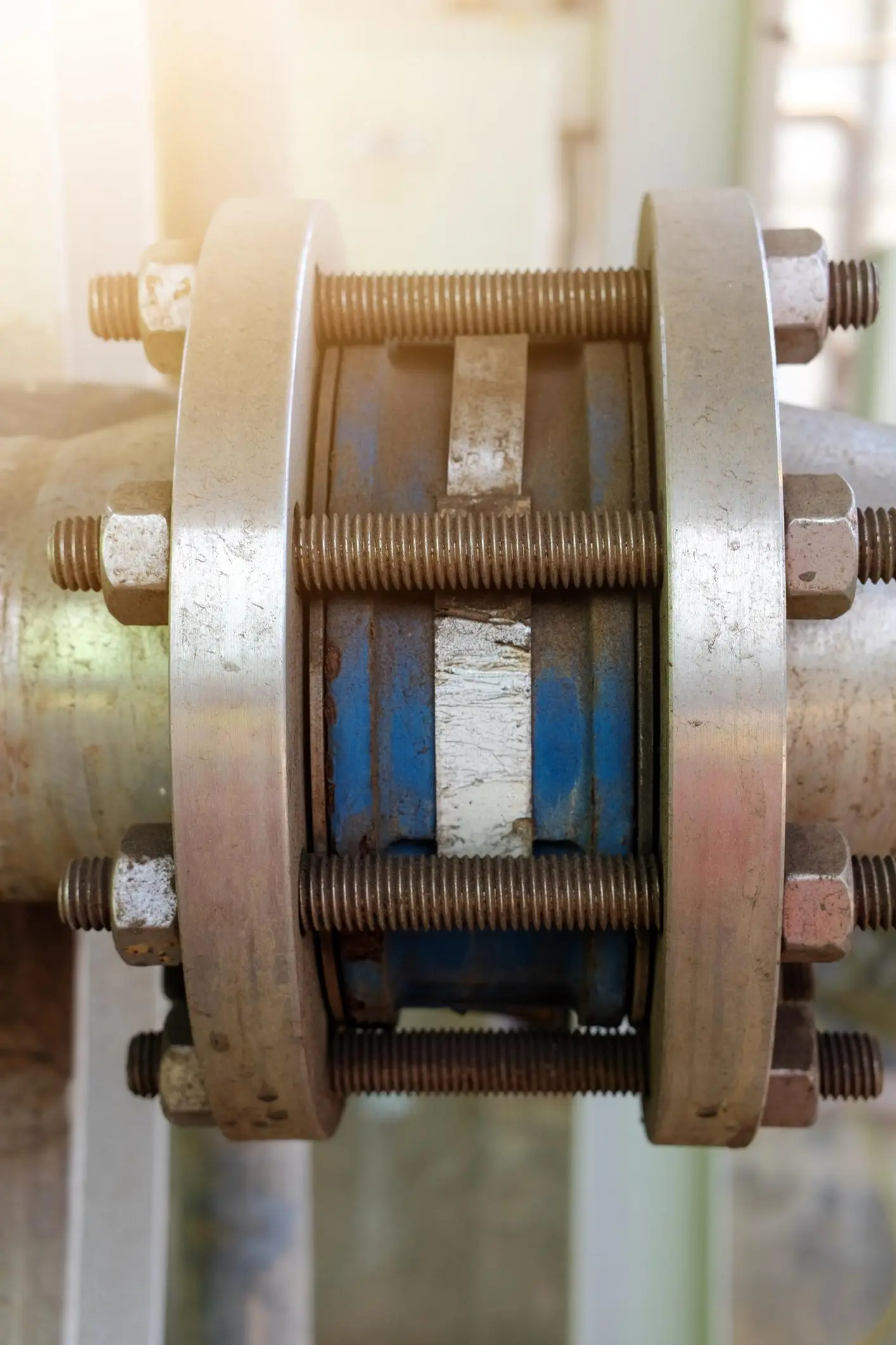 หน้าแปลนท่อที่ต้องเลือกปะเก็นให้ถูกสเปคเพื่อป้องกันรั่วซึม